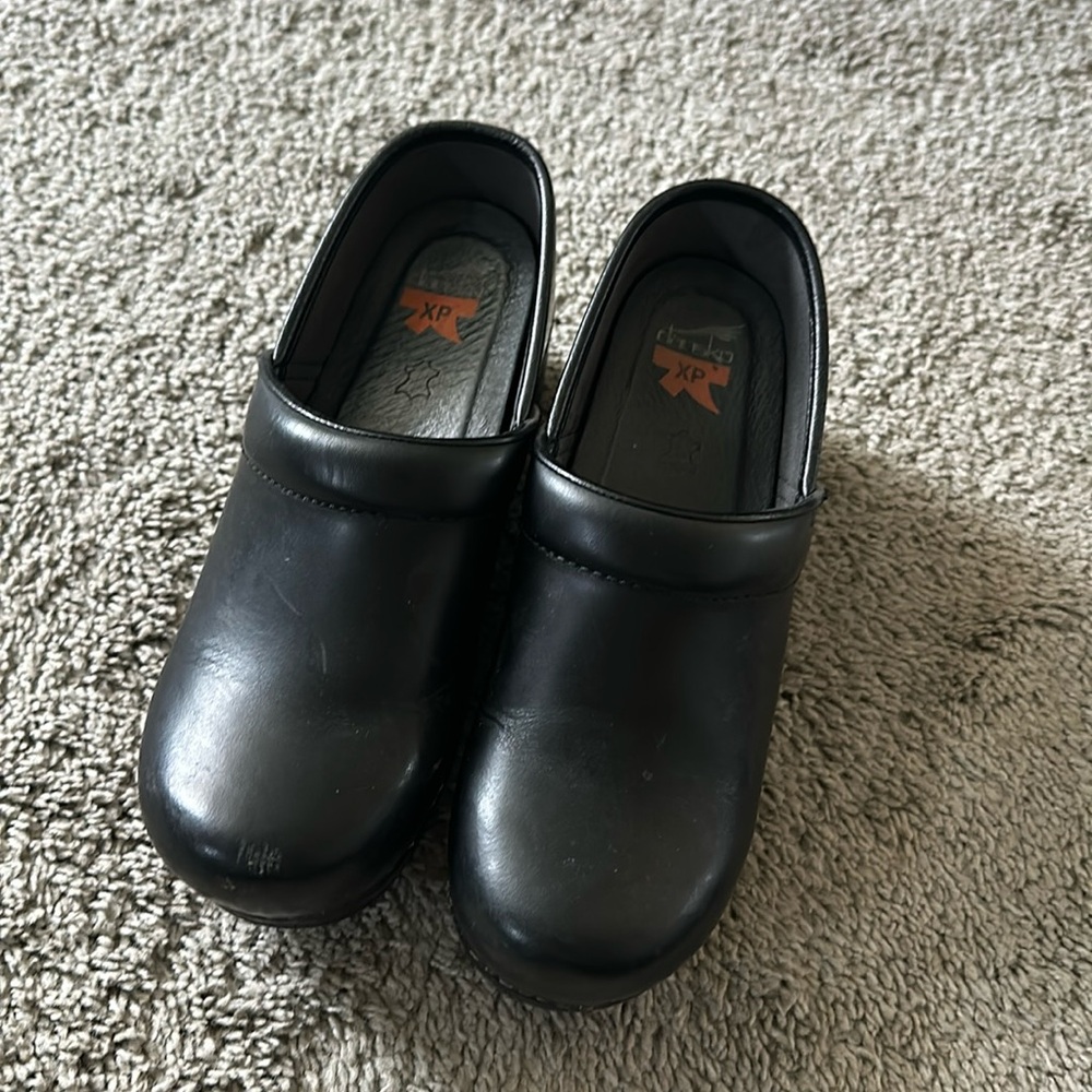 Dansko black clogs size 38
